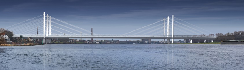Ersatzneubau Rheinbrücke Duisburg-Neuenkamp Panorama (c) Bildnachweis Keipke Architekten (3)